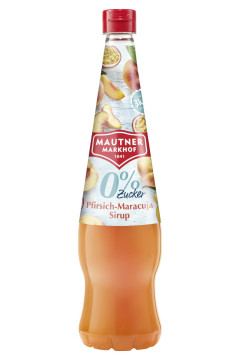 Mautner Pfirsich Maracuja Sirup 0% Zucker - 0,7L Mautner Pfirsich Maracuja Sirup 0% Zucker - 0,7L