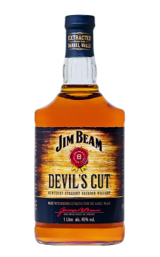 Jim Beam Devils Cut Bourbon Whiskey - 1 Liter 45% vol