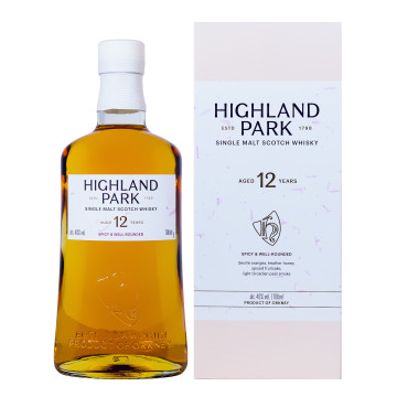 Highland Park Whisky 12 Jahre Orkney Single Malt Scotch Whisky - 0,7L 40% vol