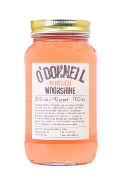 O'Donnell Moonshine Pfirsich - 0,7L 20% vol O'Donnell Moonshine Pfirsich - 0,7L 20% vol