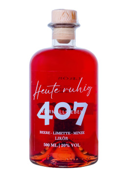 407 Heute ruhig Beere - Limette - Minze - 0,5L 20% vol