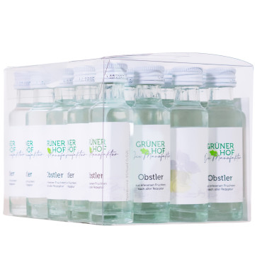 Paket [20 x 0,02L] Grüner Hof Obstler - 0,4L 38% vol