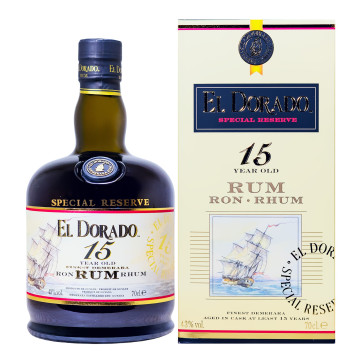 El Dorado 15 Jahre Finest Demerara Rum - 0,7L 43% vol