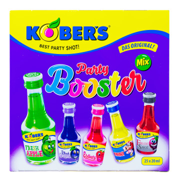 Mix-Paket [25 x 0,02L] Kobers Party Booster 5 Mix - 0,5L 15% vol