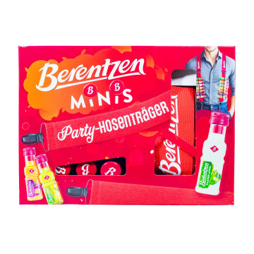 Berentzen Suspenders - 20 Minis + Hosenträger - 0,4L 16,3% vol