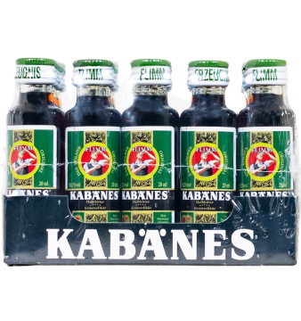 Paket [25 x 0,02L] Flimm Kabänes Halbbitter Kräuterlikör - 0,5L 30,2% vol