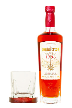 Santa Teresa Rum mit Tumbler & Holz-Coaster - 0,7L 40% vol
