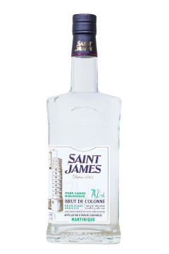 Saint James Brut de Colonne Rhum Blanc Bio - 0,7L 74,2% vol Saint James Brut de Colonne Rhum Blanc Bio - 0,7L 74,2% vol