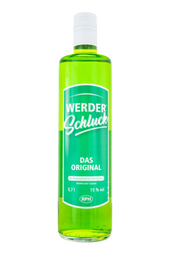 Werder Schluck Waldmeister-Likör - 0,7L 15% vol Werder Schluck Waldmeister-Likör - 0,7L 15% vol