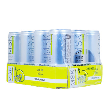Paket [12 x 0,33 L] MSK Vodka & Lemon - 3,96L 10% vol