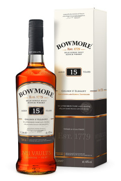 Bowmore Golden & Elegant 15 Jahre Single Malt Scotch Whisky - 1 Liter 43% vol