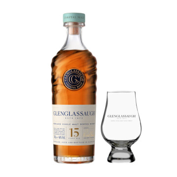 Bundle: Glenglassaugh 15 Jahre Single Malt Scotch Whisky inkl. Glas - 0,7L 46% vol