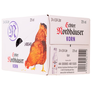 Paket [24 x 0,04L] Echter Nordhäuser Korn - 0,96L 32% vol