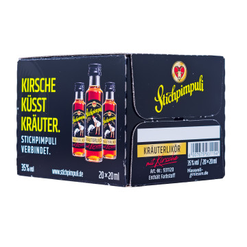 Paket [20 x 0,02 L] Stichpimpuli Bockforcelorum - 0,4L 35% vol