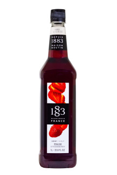 Maison Routin 1883 Erdbeere Sirup ohne Farbstoff PET-Flasche - 1 Liter