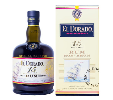 El Dorado 15 Jahre Finest Demerara Rum - 0,7L 43% vol