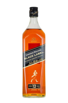 Johnnie Walker Black Label 12 Jahre Blended Scotch Whisky - 1 Liter 40% vol