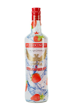 Rushkinoff Vodka & Strawberry Likör - 1 Liter 18% vol Rushkinoff Vodka & Strawberry Likör - 1 Liter 18% vol