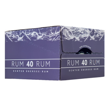 [Paket 25 x 0,04L] Pott 40 Echter Übersee Rum - 1 Liter 40% vol
