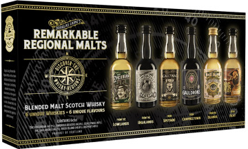 Paket [6 x 0,05L] Regional Malts Tasting Set - 0,3L 46,3% vol