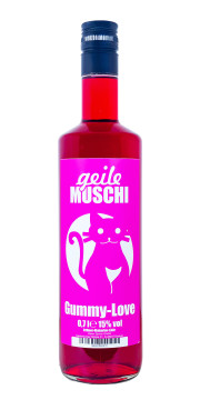 Geile Muschi Gummy-Love Erdbeer-Rhabarber-Likör - 0,7L 15% vol