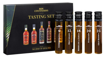Paket [5 x 0,05 L] Ron Centenario Rum Tasting Set - 0,25L 40% vol