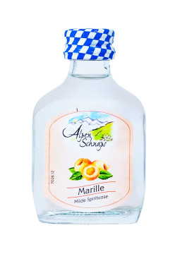 Alpenschnaps Marille Glas Kurzer Shot - 0,02L 35% vol