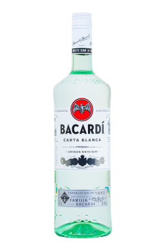 Bacardi Carta Blanca Superior White Rum - 1 Liter 37,5% vol