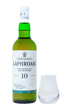 Laphroaig 10 Jahre GEPA mit Glas - 0,7L 40% vol