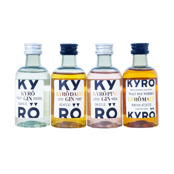Paket [4 x 0,05L] Kyrö Gin Tasting Set - 0,2L 42,7% vol