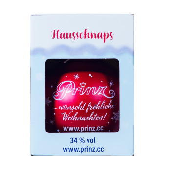 Prinz Christbaumkugel Winter Haselnuss - 0,04L 34% vol