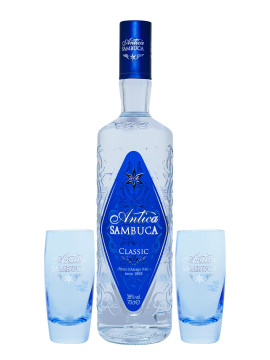 Antica Sambuca mit 2 Shotgläsern - 0,7L 38% vol