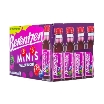 Paket [24 x 0,02L] Berentzen Minis Waldfrucht - 0,48L 16% vol
