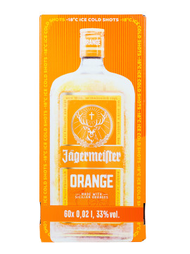 Paket [60 x 0,02L] Jägermeister Jäger-Automat Orange - 1,2L 33% vol