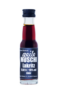 Geile Muschi Lakritz Glas-Kurzer Shot - 0,02L 15% vol