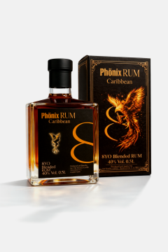 Phönix Rum Caribbean 8YO Black Design - 0,5L 40% vol