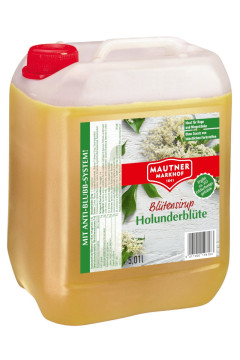 Mautner Holunderblüte Sirup Kanister - 5L Mautner Holunderblüte Sirup Kanister - 5L