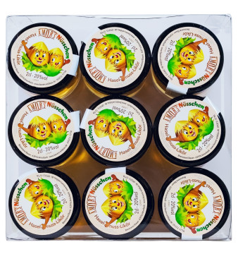 Paket [9 x 0,02L] Amor's Nüsschen Likör mit Nüssen - 0,18L 20% vol