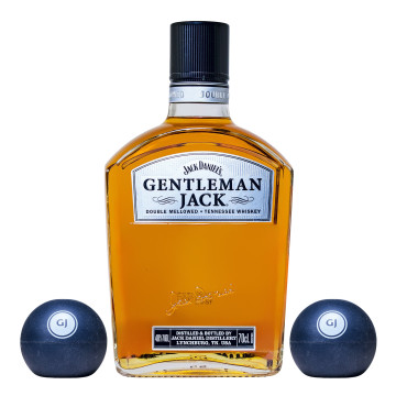 Gentleman Jack + 2 Eiskugelformen - 0,7L 40% vol