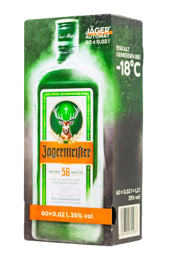Paket [60 x 0,02L] Jägermeister Jäger-Automat - 1,2L 35% vol