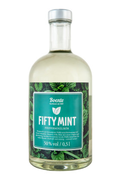 Boentes Fifty Mint Pfefferminzlikör - 0,5L 50% vol Boentes Fifty Mint Pfefferminzlikör - 0,5L 50% vol