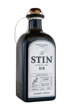 The STIN Styrian Dry Gin - 0,5L 47% vol The STIN Styrian Dry Gin - 0,5L 47% vol