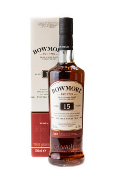 Bowmore 15 Jahre Islay Single Malt Scotch Whisky - 0,7L 43% vol