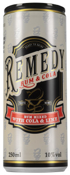 Remedy Spiced Rum + Cola & Lime - Ready-to-Drink - 0,25L 10% vol