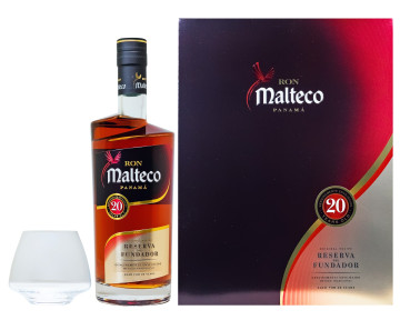 Malteco 20 Jahre Ron de Panama + 2 Spin-Gläser - 0,7L 40% vol