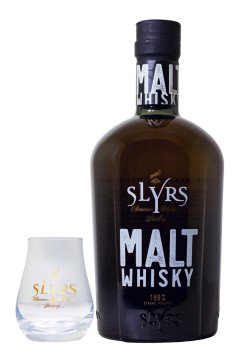 Slyrs Malt Whisky GEPA mit Glas - 0,7L 40% vol Slyrs Malt Whisky GEPA mit Glas - 0,7L 40% vol