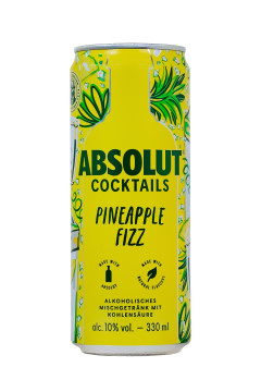 Absolut Cocktail Pineapple Fizz Dose - 0,33L 10% vol Absolut Cocktail Pineapple Fizz Dose - 0,33L 10% vol