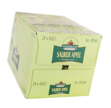 Paket [24 x 0,02L] Nordbrand Saurer Apfel - 0,48L 16% vol