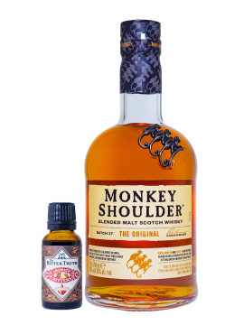 Bundle: Monkey Shoulder Blended Malt Scotch Whisky inkl. The Bitter Truth Aromatic Bitters - 0,7L 40% vol