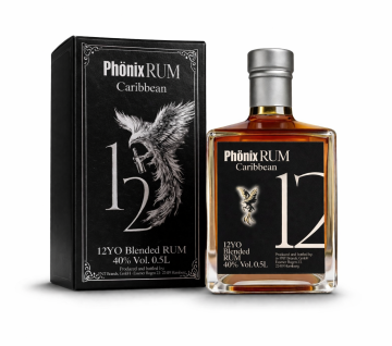Phönix Rum Caribbean 12YO Black Design - 0,5L 40% vol